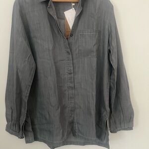Tencel Gray Blouse NWT